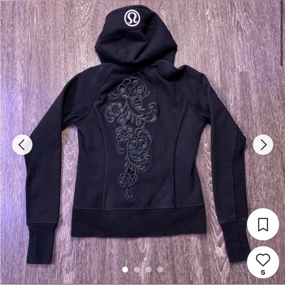 Lululemon Scuba Limited Edition Hiver (Baroque) 2013 Black Size 10 - Picture 10 of 10